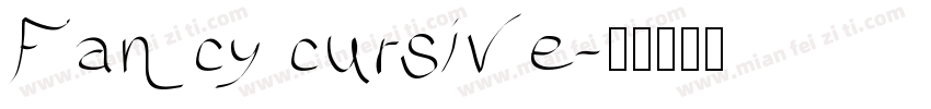 Fancy cursive字体转换